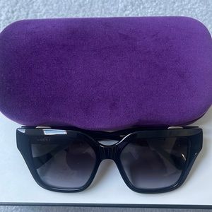 Gucci Logo Black Sunglasses Authentic